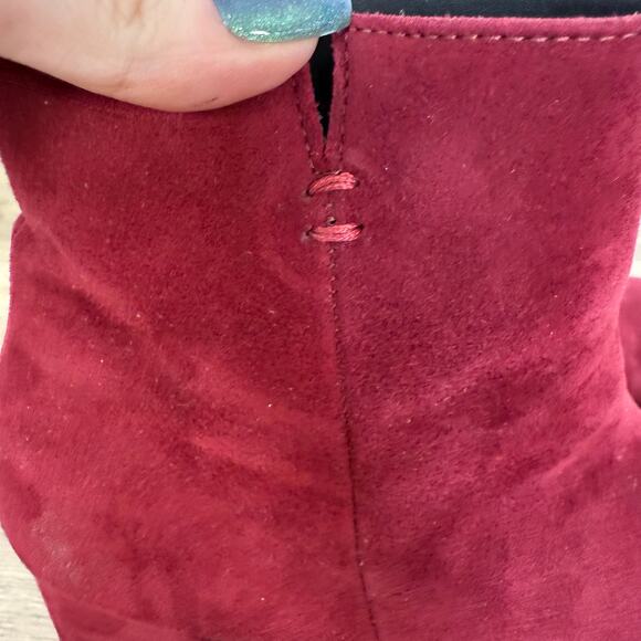 Paul Green Womens Red Chunky Booties Size 6 Beautifully made Quality Thick Heels - Picture 6 of 14